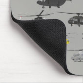 Hubschrauber-Mausunterlage Mousepad (Ecke)