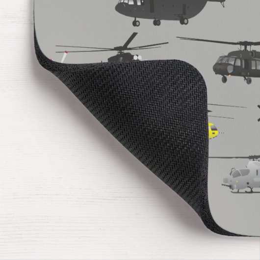 Hubschrauber-Mausunterlage Mousepad (Ecke)