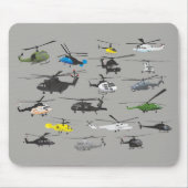 Hubschrauber-Mausunterlage Mousepad (Vorne)
