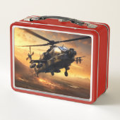 Hubschrauber Metall Brotdose (Rückseite)