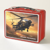 Hubschrauber Metall Brotdose (Rückseite)