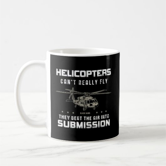 Hubschrauber-Militär - Luftfahrt-Pilot Kaffeetasse (Links)