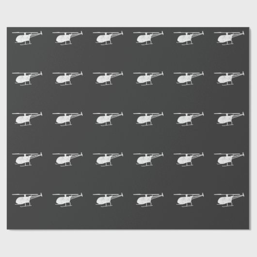 Hubschrauber-Modell - VersuchsCrew Geschenkpapier (Flach)