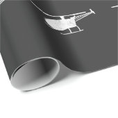 Hubschrauber-Modell - VersuchsCrew Geschenkpapier (Rolleneckpunkt)