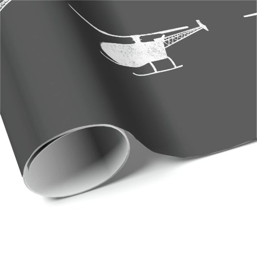 Hubschrauber-Modell - VersuchsCrew Geschenkpapier (Rolleneckpunkt)
