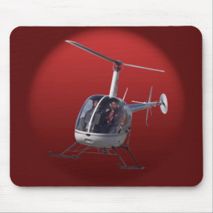 Hubschrauber Mousepad Flying Chopper Hubschrauber