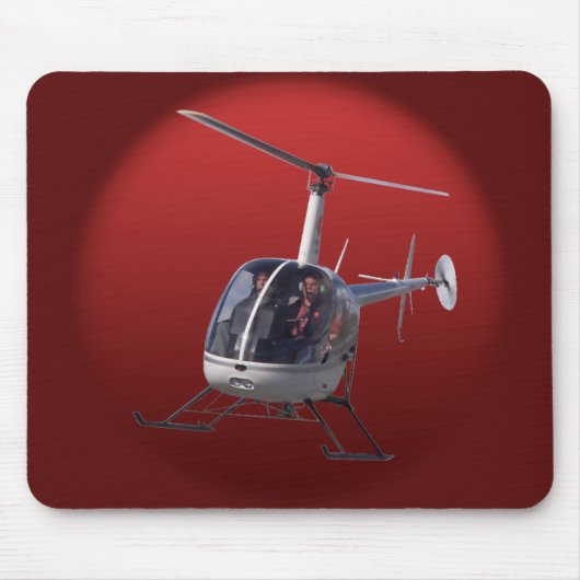 Hubschrauber Mousepad Flying Chopper Hubschrauber (Vorne)