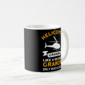 Hubschrauber Opa - Flugzeughubschrauberpilot Avi Kaffeetasse (VorderseiteRechts)
