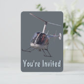Hubschrauber-Party Einladungen - RSVP-Karte (Stehend Vorderseite)