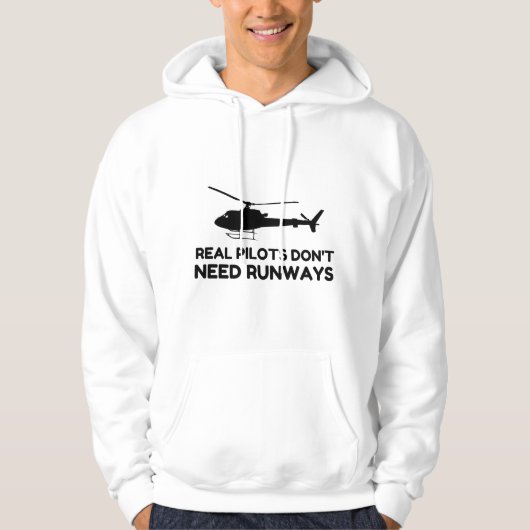 Hubschrauber PILOT-RUNWEGE Hoodie (Vorderseite)