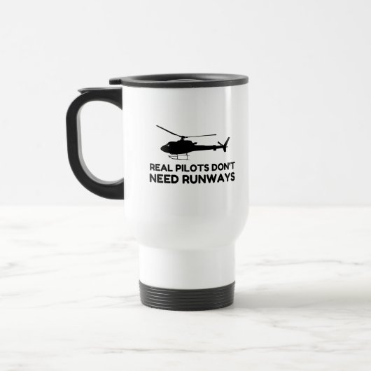Hubschrauber PILOT-RUNWEGE Reisebecher (Links)