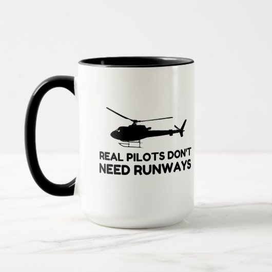 Hubschrauber PILOT-RUNWEGE Tasse (Links)