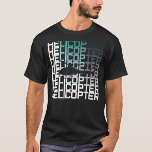 Hubschrauber Pilot Vintage Flugzeug Flug Luftfahrt T-Shirt