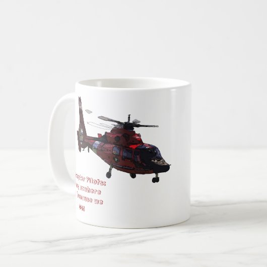 Hubschrauber-Piloten: Nirgendwo fliegen Kaffeetasse (Vorderseite Links)