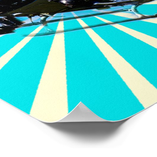 Hubschrauber Poster (Ecke)