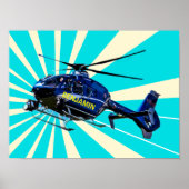 Hubschrauber Poster (Vorne)