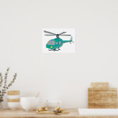 Hubschrauber Poster (Küche)