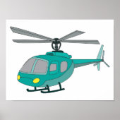 Hubschrauber Poster (Vorne)