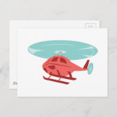 Hubschrauber Postkarte (Vorne/Hinten)