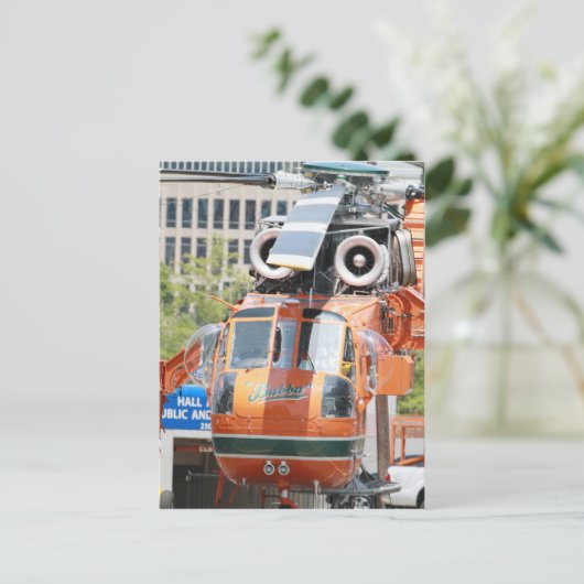 Hubschrauber Postkarte (Stehend Vorderseite)