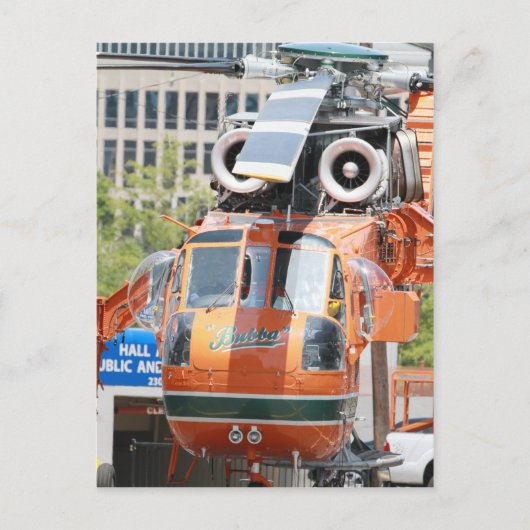 Hubschrauber Postkarte (Vorderseite)