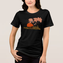 Hubschrauber Puffball Mushroom Tri-Blend Shirt
