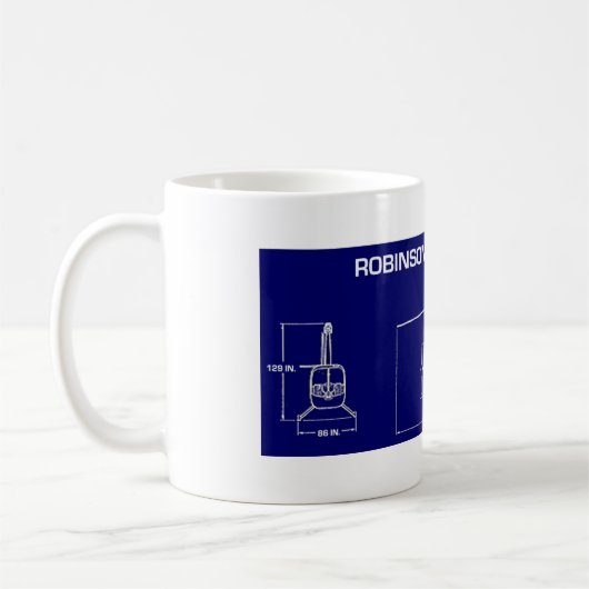 Hubschrauber R44 Kaffeetasse (Links)