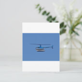 Hubschrauber R44 mit Flößen Postkarte (Stehend Vorderseite)