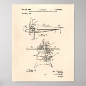 Hubschrauber Rotoren 1953 Patent Art Old Peper Poster (Vorne)
