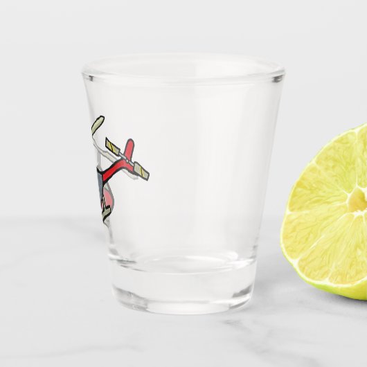 Hubschrauber Schnapsglas (Rechts)