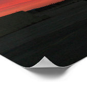 Hubschrauber Sunrise Poster (Ecke)