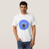 Hubschrauber T - Shirt Cool Unisex Flying Chopper  (Vorne ganz)