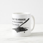Hubschrauber-Tasse mit Zitat Kaffeetasse (VorderseiteRechts)