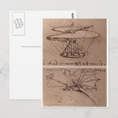 Hubschrauber und Hubschrauber Postkarte (Vorne/Hinten)