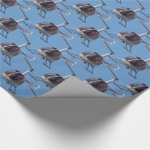 Hubschrauber-Verpackungs-Papier-cooles Geschenkpapier (Ecke)