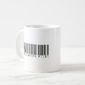 Hubschrauber-VersuchsBar-Code Kaffeetasse (Vorderseite Links)