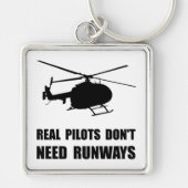 Hubschrauber-Versuchsrollbahnen Schlüsselanhänger (Vorne)