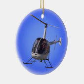 Hubschrauber-Verzierungs-personalisierter Chopper Keramik Ornament (Rechts)