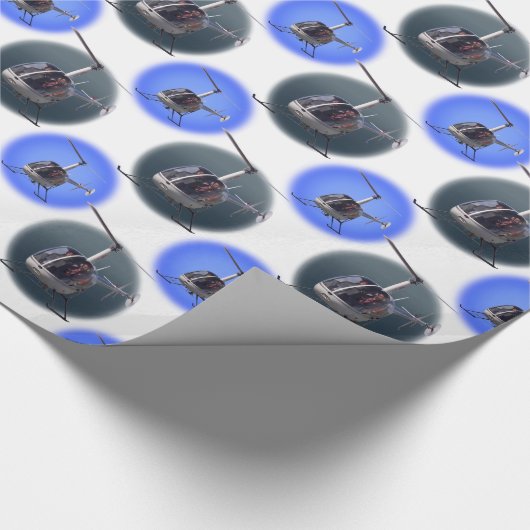 Hubschrauber-Wrapping Paper Chopper Weihnachtspapi Geschenkpapier (Ecke)