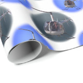 Hubschrauber-Wrapping Paper Chopper Weihnachtspapi Geschenkpapier (Rolleneckpunkt)