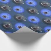 Hubschrauber-Wrapping Paper Hubschrauber Geschenkp Geschenkpapier (Ecke)