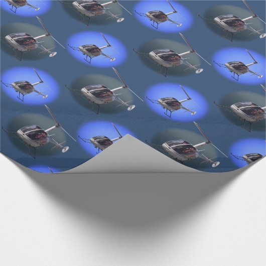 Hubschrauber-Wrapping Paper Hubschrauber Geschenkp Geschenkpapier (Ecke)