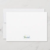 Hubschrauber zum Geburtstag Einladung (Rückseite)