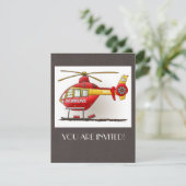 Hubschrauberambulanz Einladung (Stehend Vorderseite)