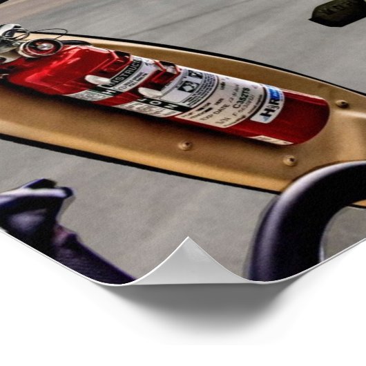 Hubschraubercockpit Poster (Ecke)