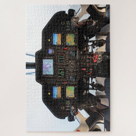 Hubschraubercockpit Puzzle (Vertikal)