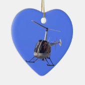 Hubschrauberdekoration Personalisierter Chopper De Keramikornament (Rechts)