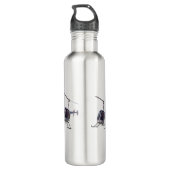 Hubschrauberflasche Cooler Hubschrauber Wasserflas Edelstahlflasche (Rückseite)
