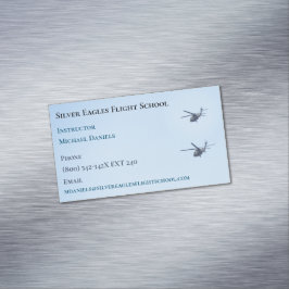 Hubschrauberflug für Schullehrer Magnetische Visitenkarte