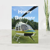 Hubschrauberflugzeug, Coole Luftfahrt - Geburtstag Karte (Vorderseite)